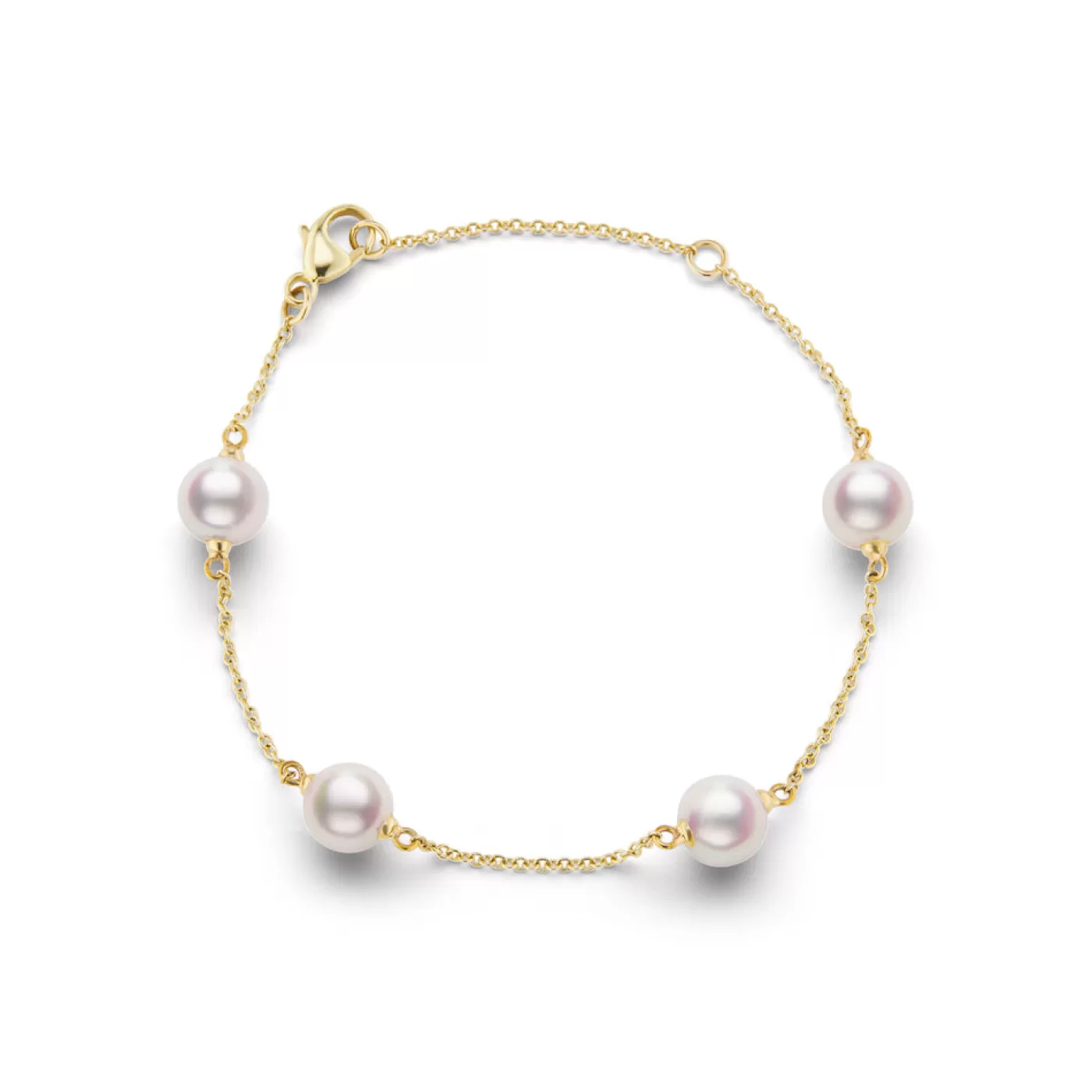 KBH Jewels Akoya Pearl Station Bracelet New