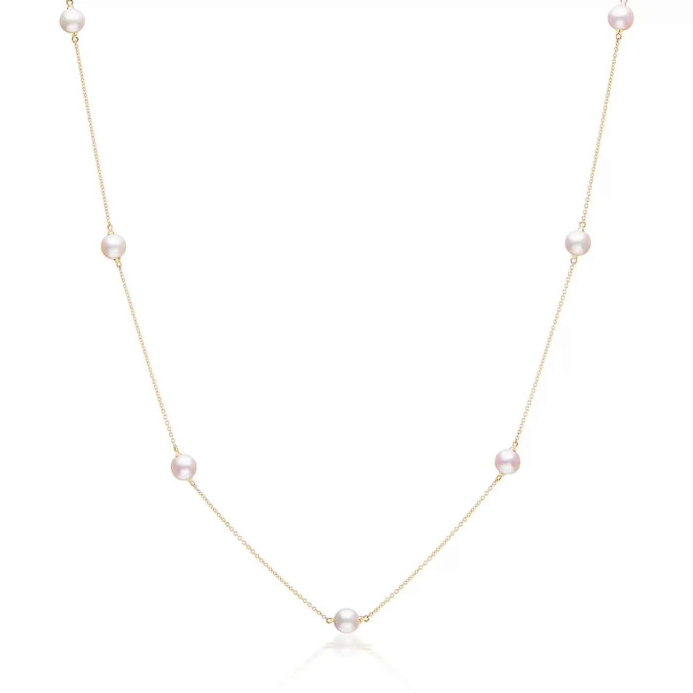 KBH Jewels Akoya Pearl Station Necklace Hot