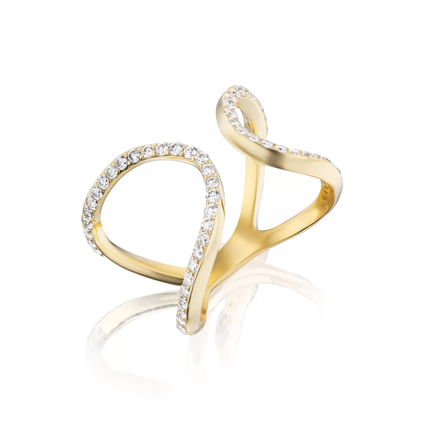 KBH Jewels Diamond Free Form Ring Best Sale