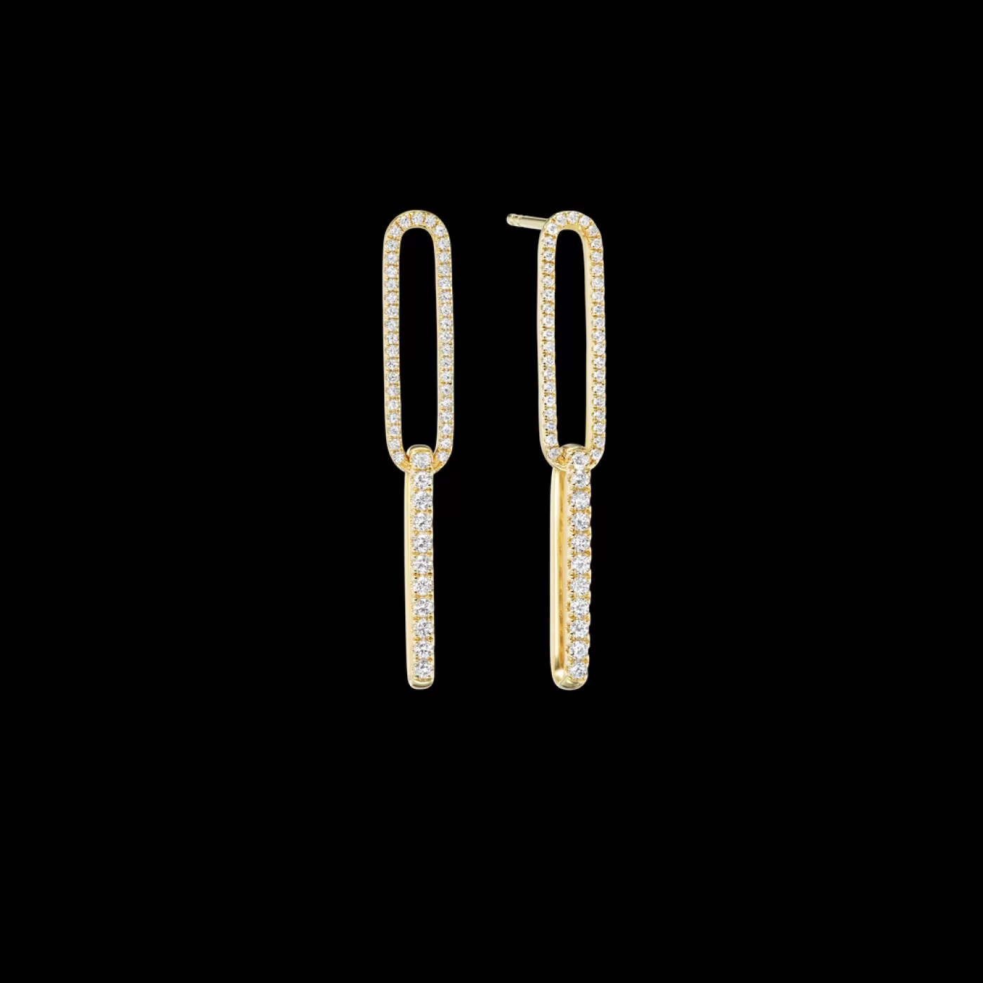 KBH Jewels Diamond Paperclip Earrings Online