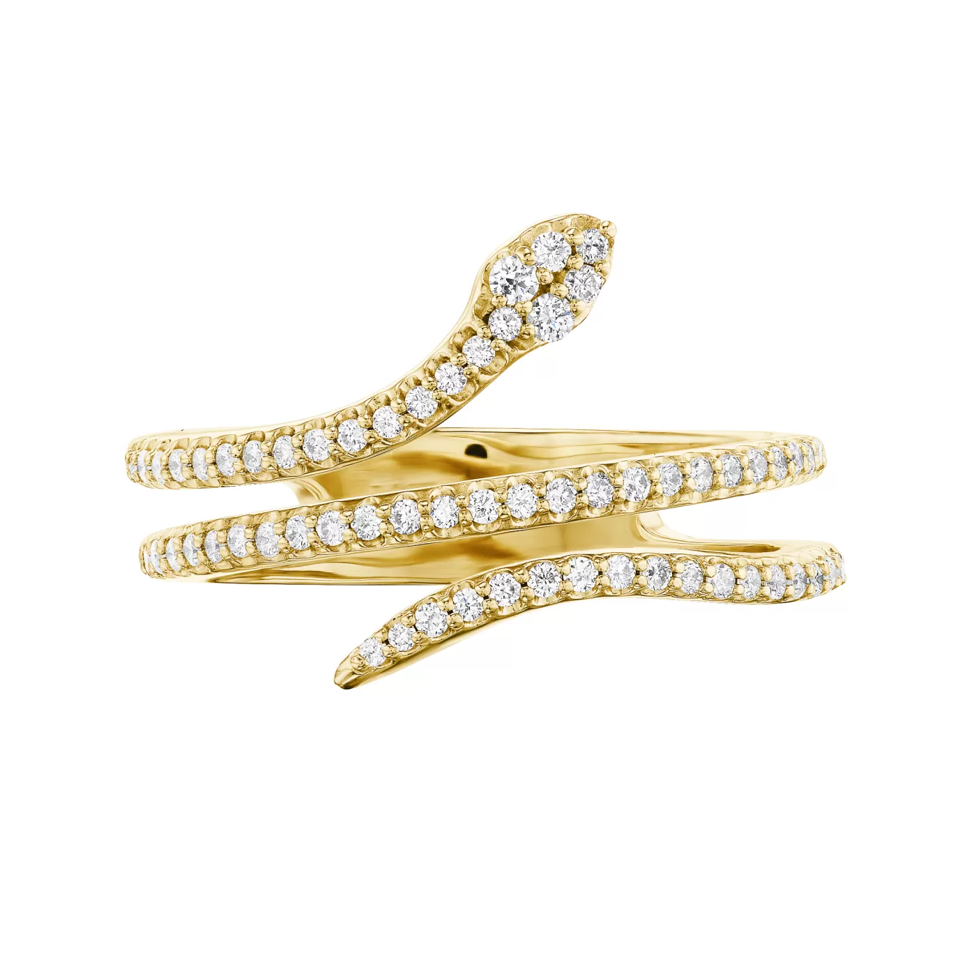 KBH Jewels Diamond Snake Wrap Ring Flash Sale