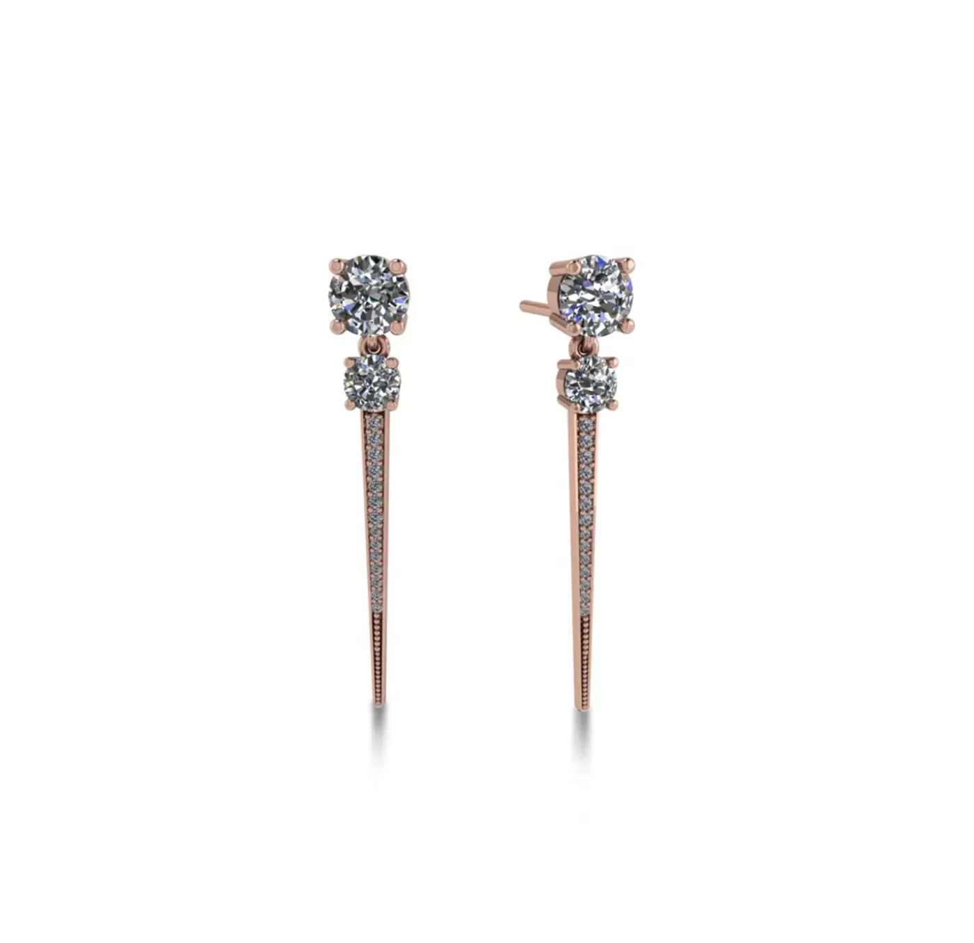 KBH Jewels Diamond Stud Spikes New