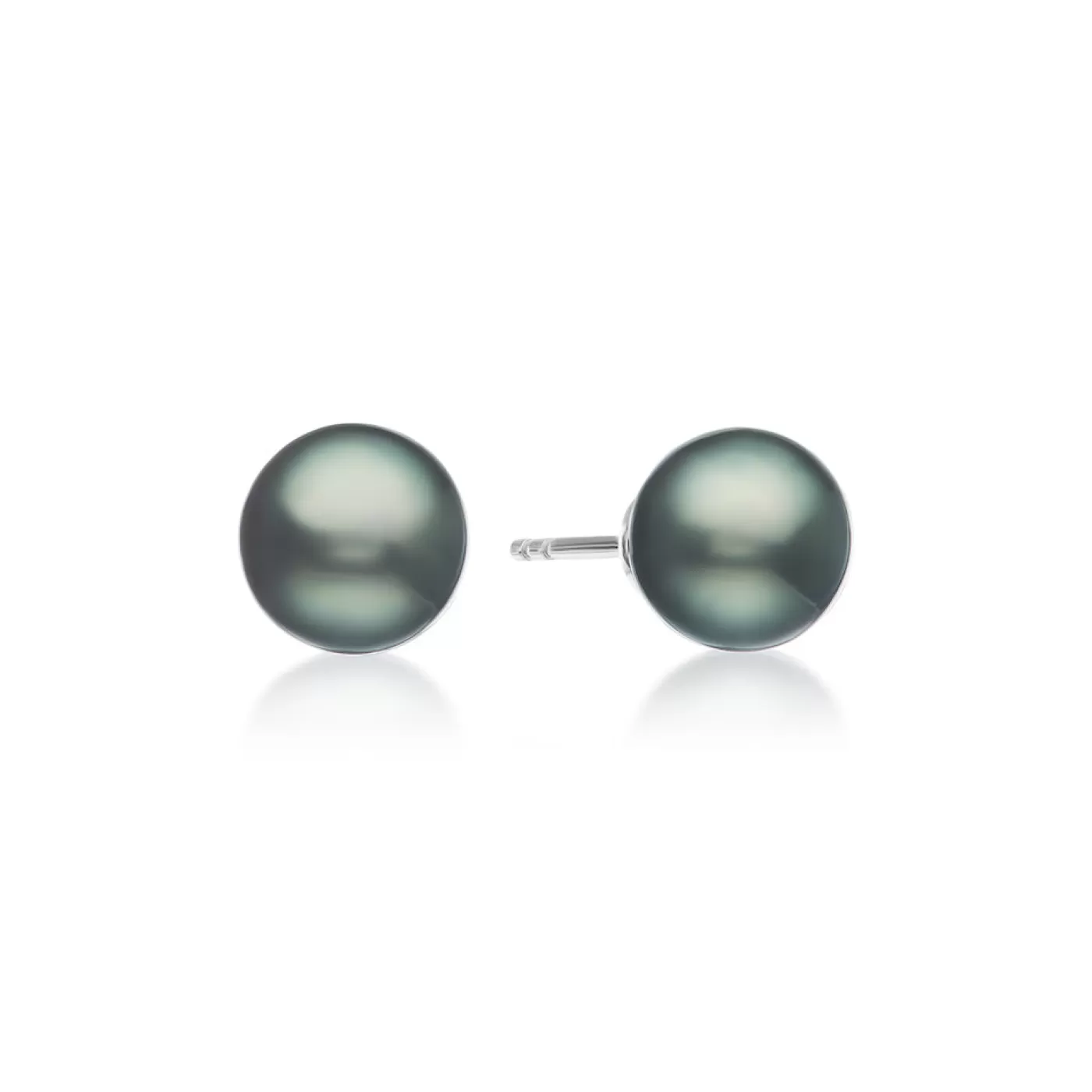 KBH Jewels Gray Tahitian Pearl Studs 14K White Gold Shop