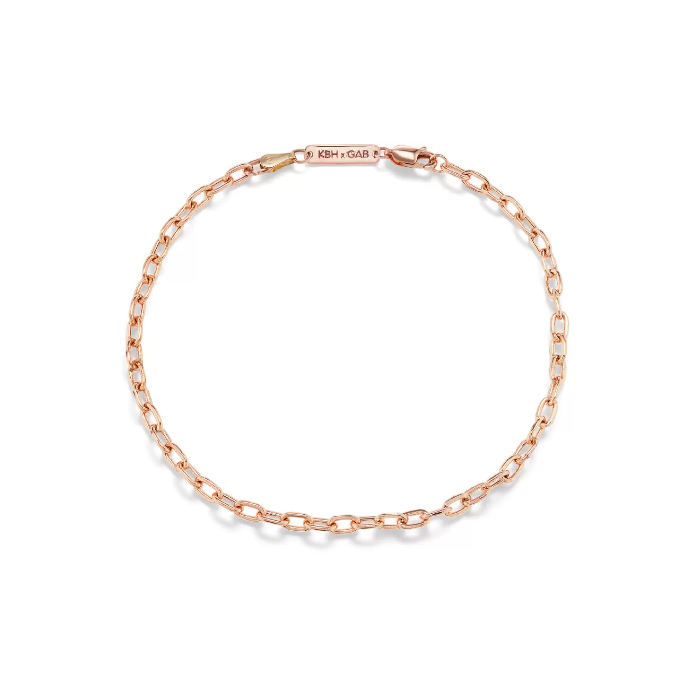 KBH Jewels KBH x Gab: Linked Up Anklet - Rose 14K Rose Gold Cheap