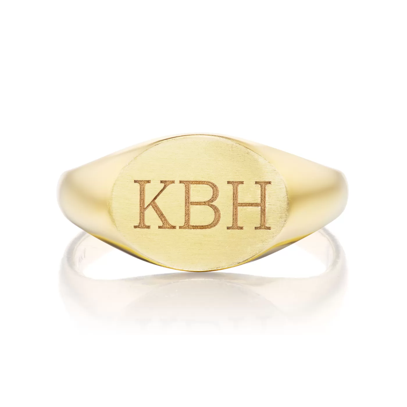 KBH Jewels Personally Yours Oval Signet Ring Hot