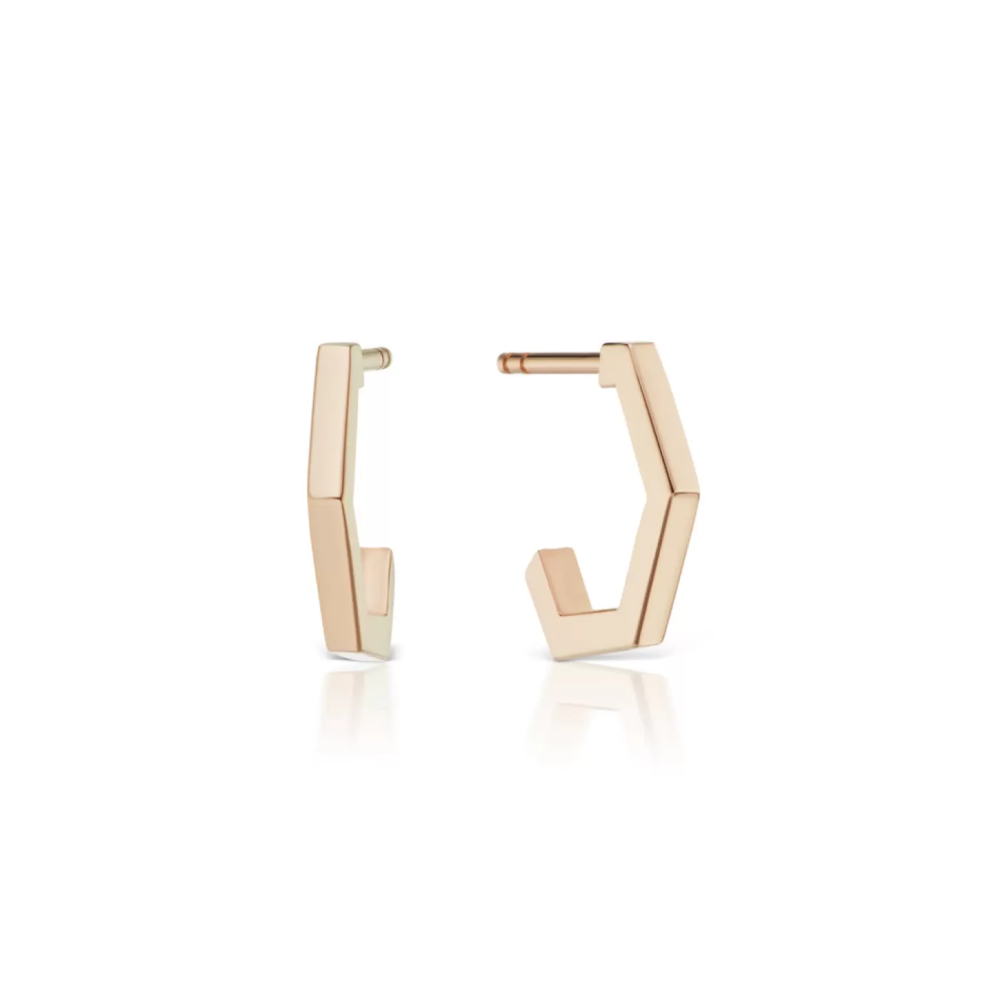 KBH Jewels Reclaimed Hex Huggies Shop