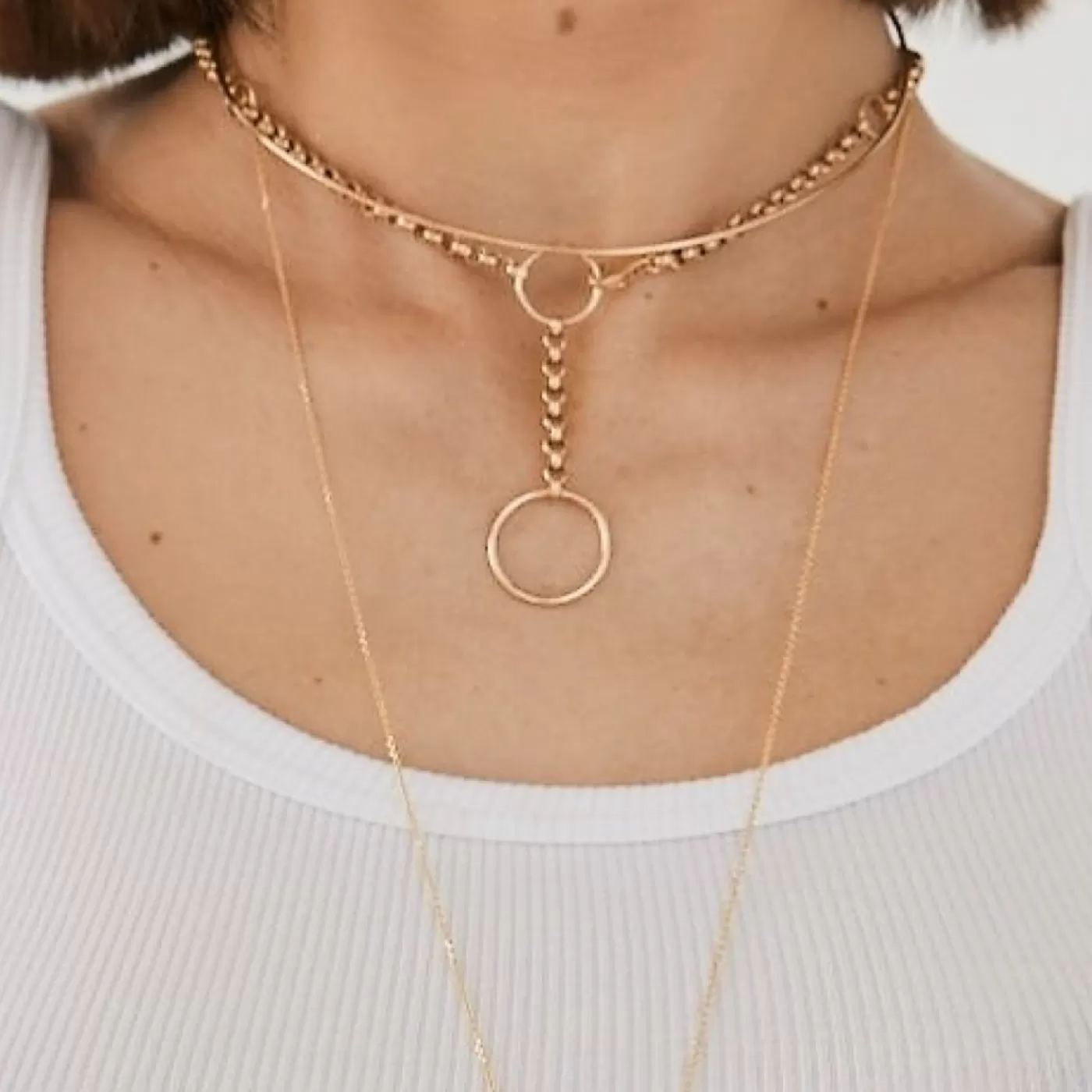 KBH Jewels Rolo Lariat Necklace 14K Yellow Gold Shop