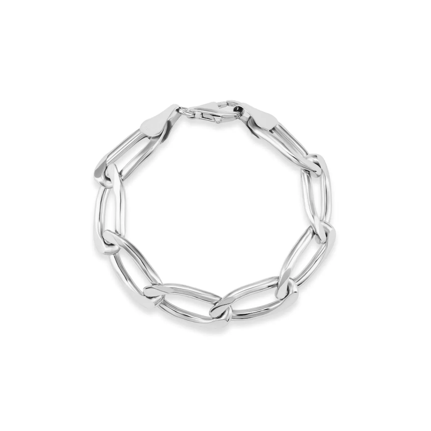 KBH Jewels Curb Chain Bracelet Sterling Silver Online