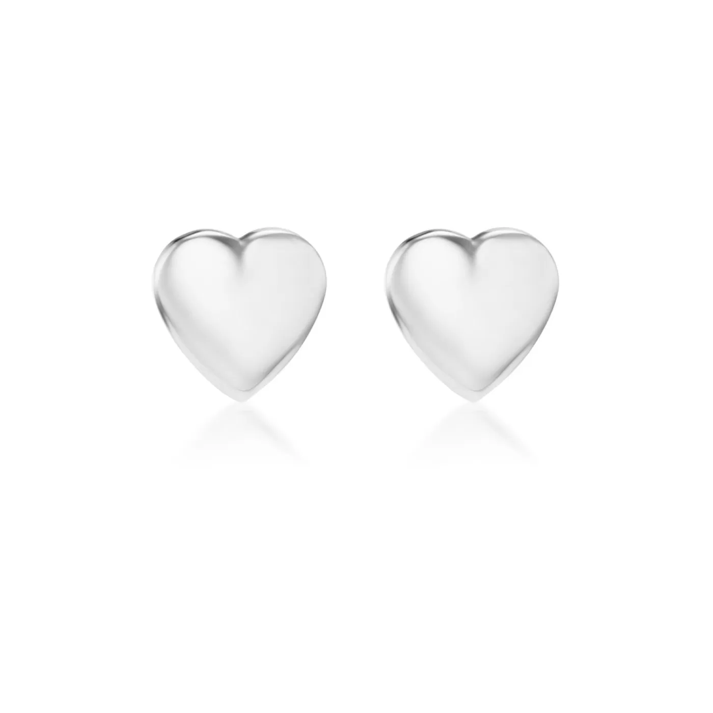 KBH Jewels Sterling Silver Heart Studs New