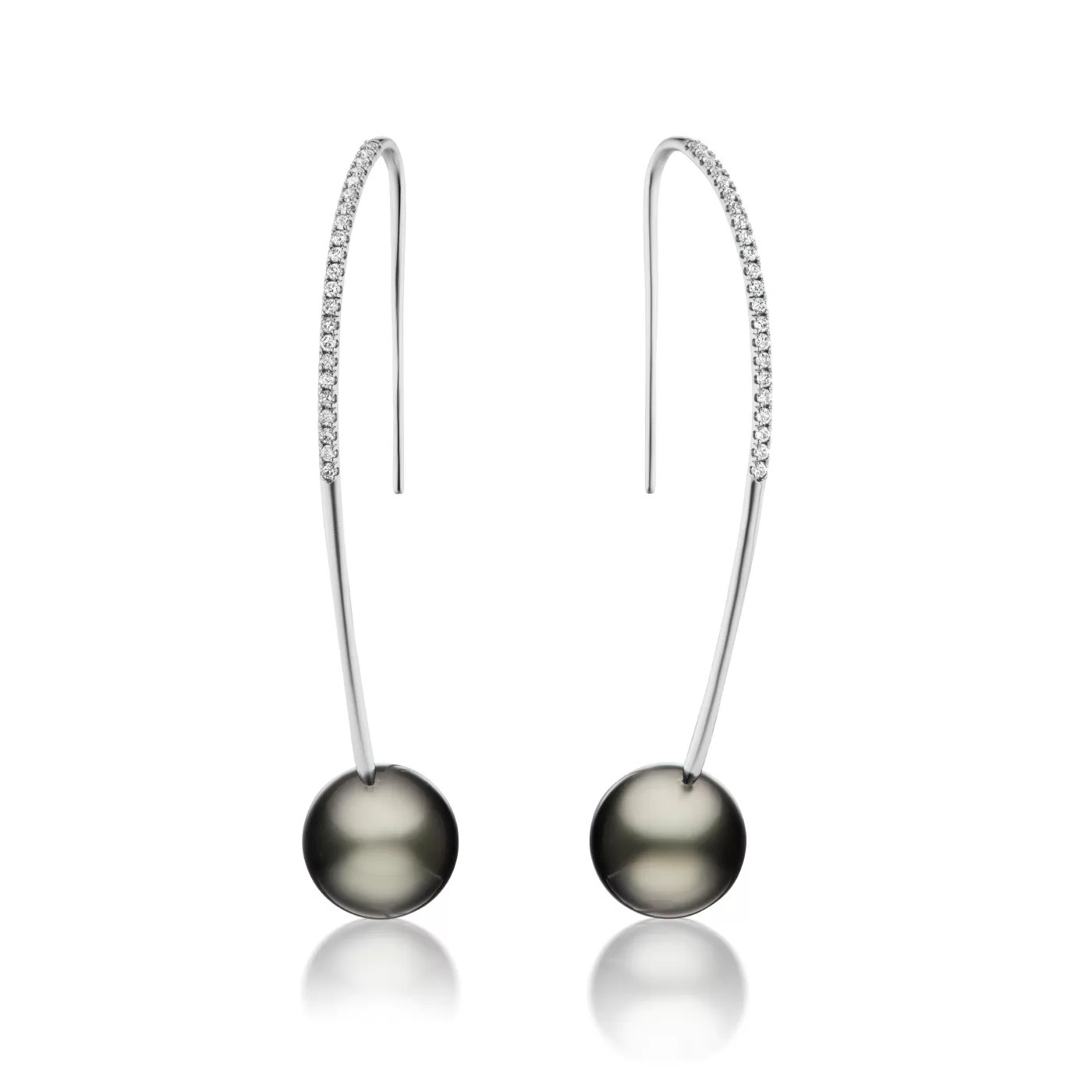 KBH Jewels Tahitian Black Pearl Diamond Sweethearts White Gold Store