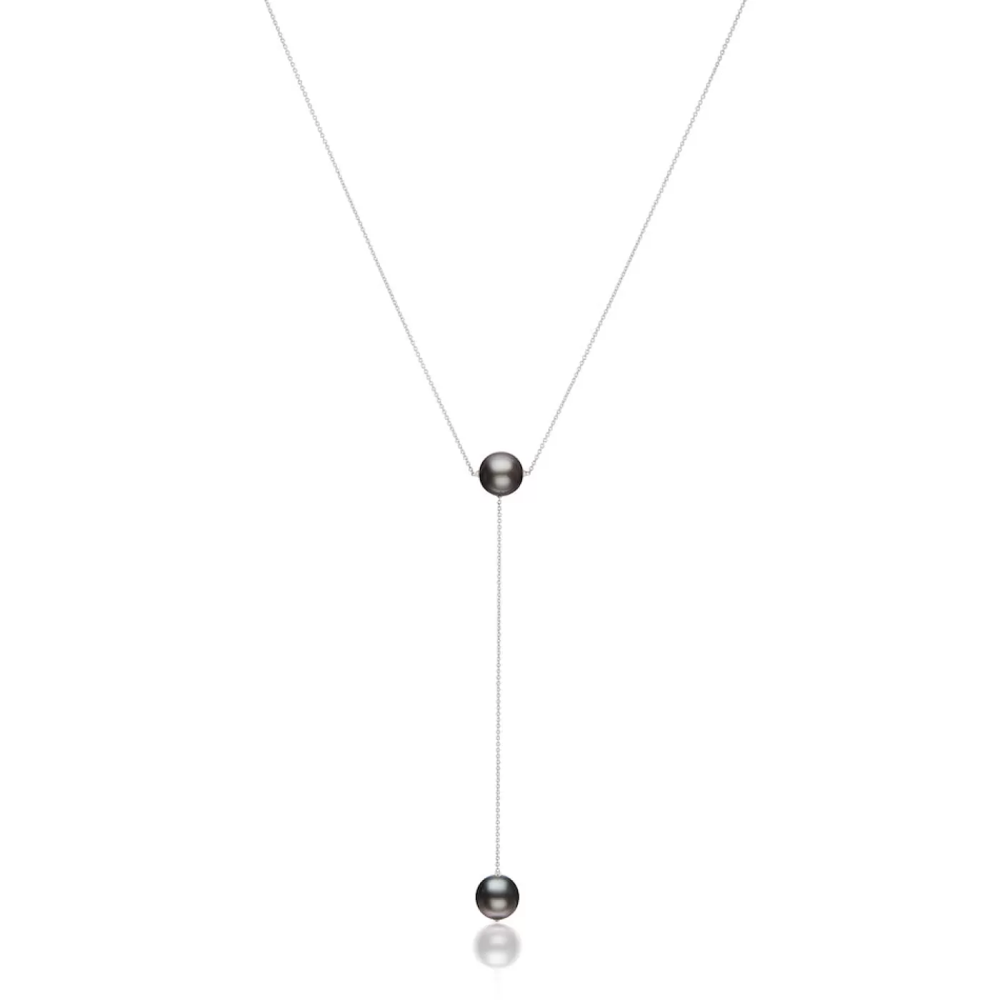 KBH Jewels Tahitian Pearl Lariat 14K White Gold Online