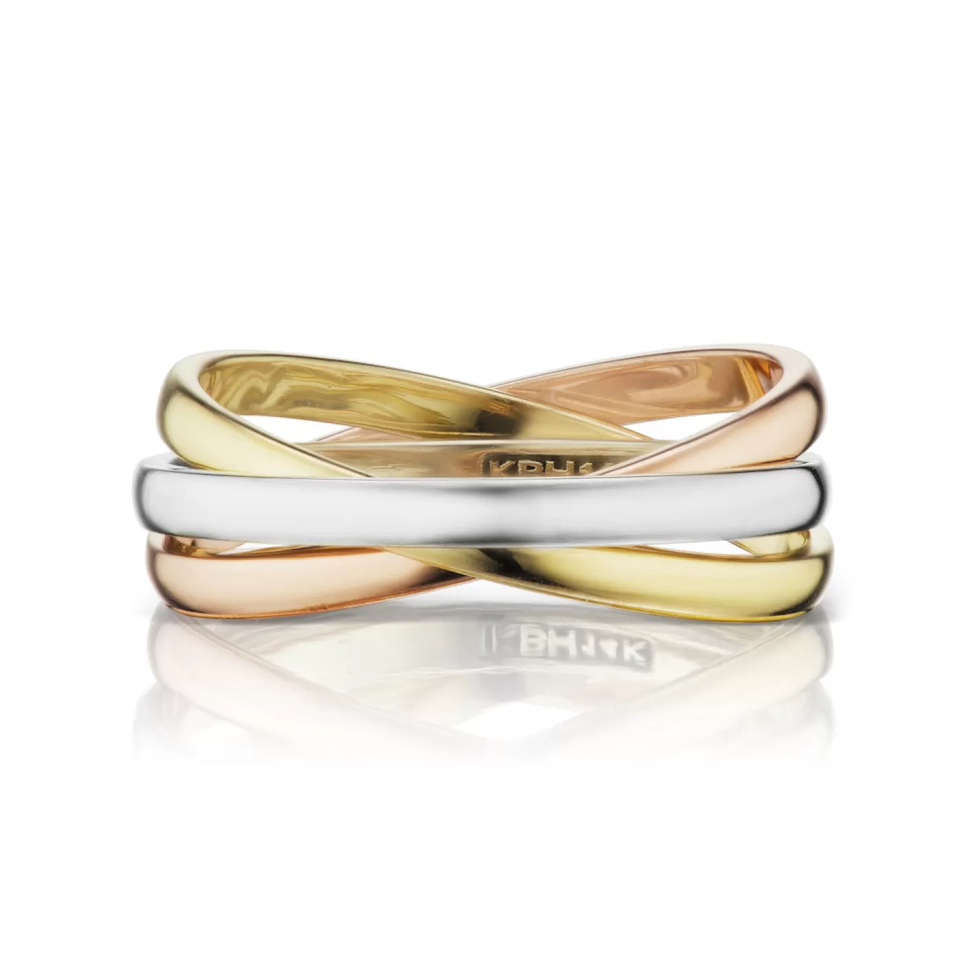 KBH Jewels Tri - Color Trinity Ring Hot