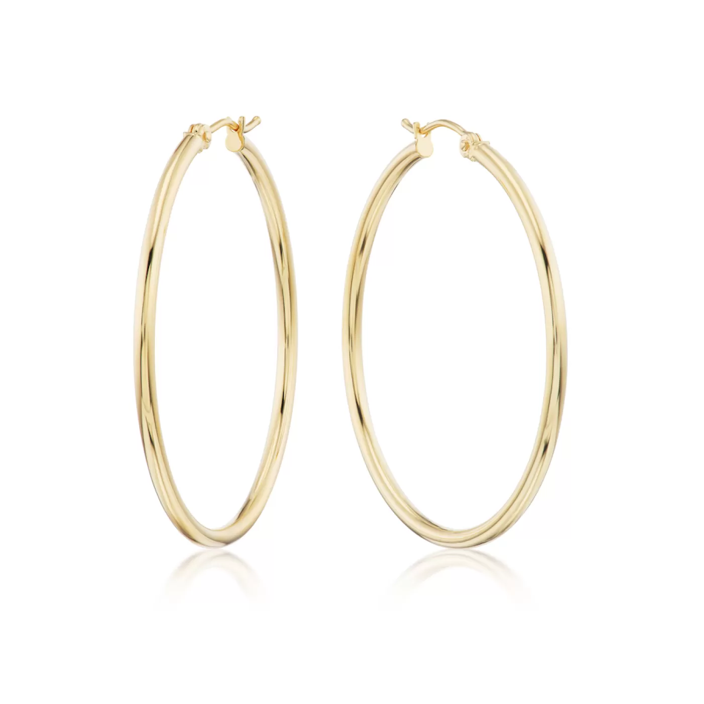 KBH Jewels Tube Hoops - Large 14K Yellow Gold Sale